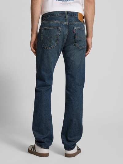Levi's® Wide Leg Fit Jeans aus reiner Baumwolle Modell '501®' Dunkelblau 5
