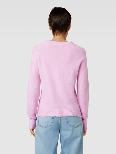 Vero Moda Gebreide pullover met ronde hals, model 'DOFFY' Lichtroze - 5