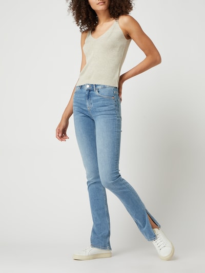 Review Skinny Fit High Waist Jeans mit Stretch-Anteil  Hellblau 1