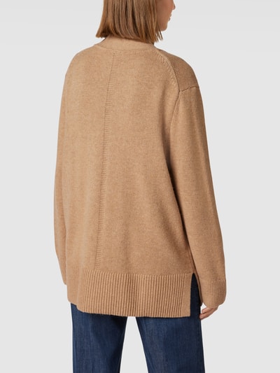 Tommy Hilfiger Gebreid jack met steekzakken, model 'WOOL' Beige - 5