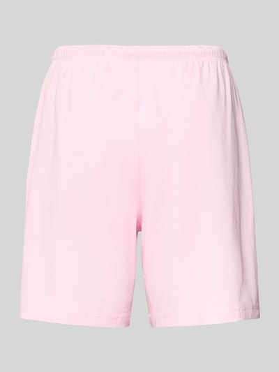 Produktfoto, hellrosa Pyjama-Shorts mit elastischem Bund Modell 'SOLID LOVE' von Mey im Baumwoll-Elasthan-Mix, relaxed Fit.