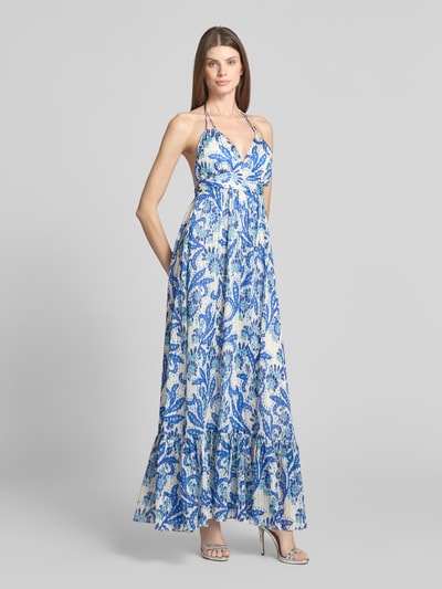 Swing Sukienka wieczorowa z tasiemką w talii Niebieski 1