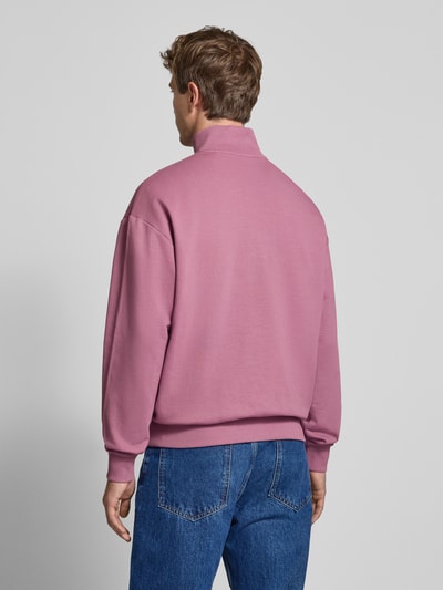 Hugo Blue Regular Fit Sweatshirt aus reiner Baumwolle Modell 'NEELER' Altrosa 5