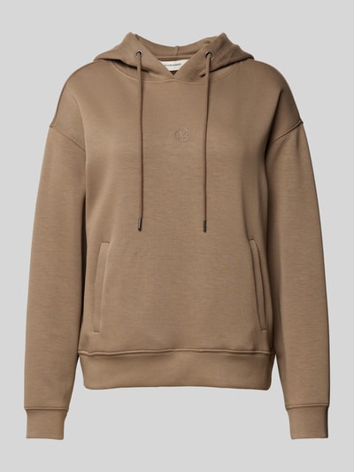 MSCH Copenhagen Hoodie mit Label-Detail Modell 'Ima' Taupe 2