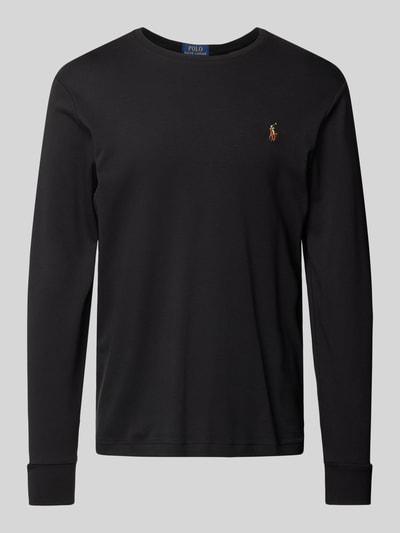 Polo Ralph Lauren Custom Slim Fit Longsleeve mit Rundhalsausschnitt Black 2