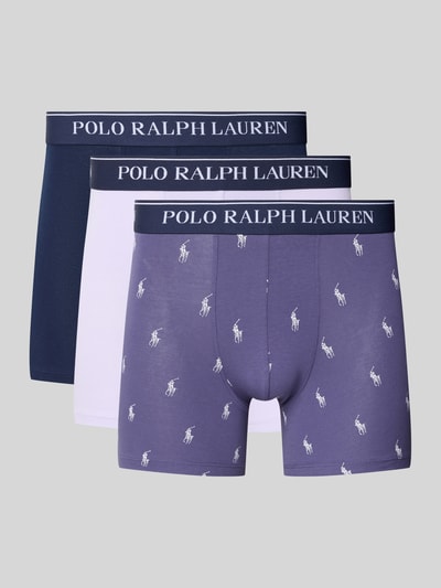 Polo Ralph Lauren Underwear Bokserki z elastycznym paskiem z logo w zestawie 3 szt. Niebieski 1