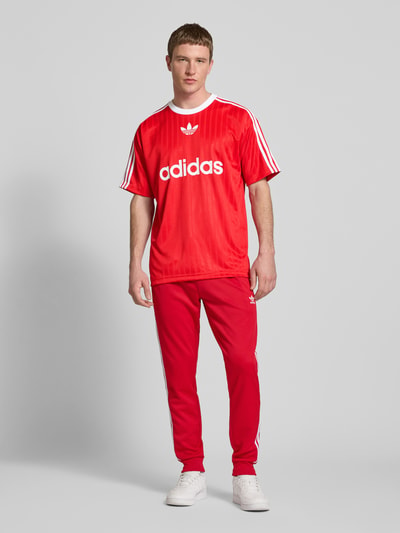 adidas Originals T-shirt met labelprint, model 'ADICOLOR' Rood - 1