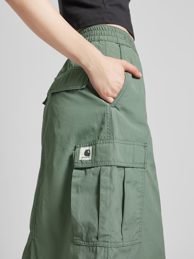 Carhartt Work In Progress Midirok met cargozakken Rietgroen - 3