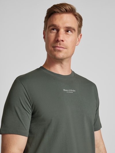 Marc O'Polo Regular Fit T-Shirt aus reiner Baumwolle Dunkelgruen 3