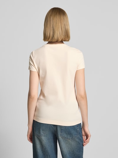 GUESS Slim Fit T-Shirt mit Strasssteinbesatz Koralle 5