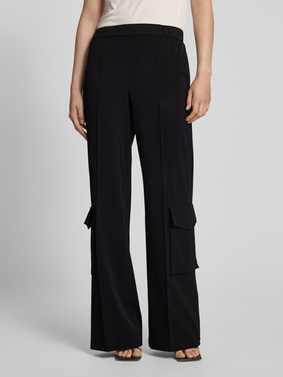 Raffaello Rossi Stoffhose mit elastischem Bund Modell 'ALMA' Black 4