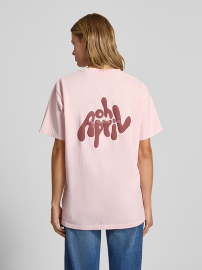 OH APRIL Boyfriend Fit T-Shirt mit Rundhalsausschnitt Modell 'Muse' Pink 4