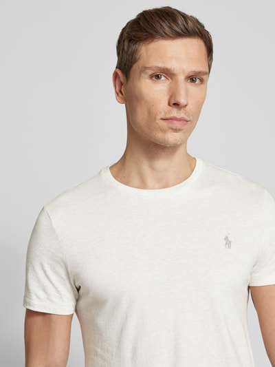 Polo Ralph Lauren T-Shirt mit Label-Stitching Sand 3