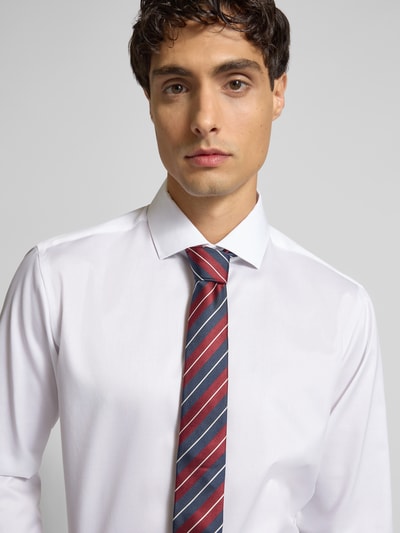 Christian Berg Men Regular Fit Businesshemd aus reiner Baumwolle mit extra langem Arm Weiss 3