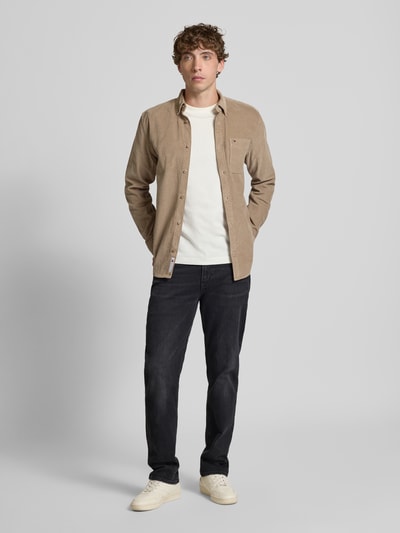 Tommy Jeans Straight Fit Jeans Baumwoll-Mix Black 1