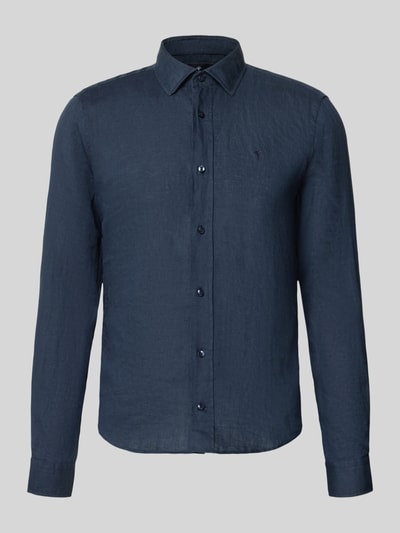 JOOP! COLLECTION Causal Fit Leinenhemd mit Kentkragen Modell 'Mike' Marine 2
