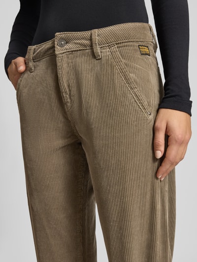 G-Star RAW Boyfriend fit corduroy broek, model 'Kate' Kaki - 3