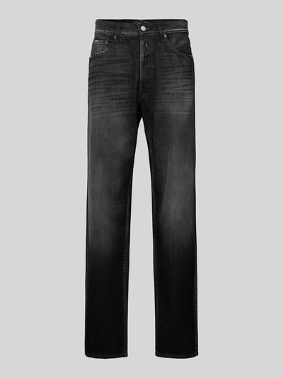 Replay Straight Fit Jeans im 5-Pocket-Design Black 2