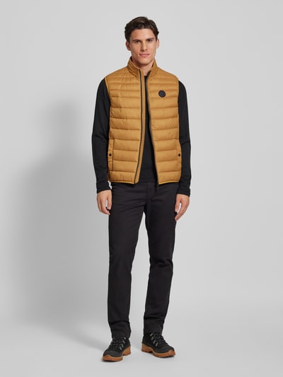 Christian Berg Men Steppweste mit Label-Patch Hazel 1