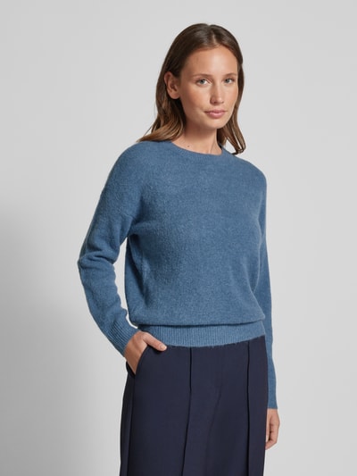 MSCH Copenhagen Strickpullover mit Rundhalsausschnitt Modell 'Festina' Rauchblau 4