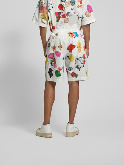 Marni Shorts mit floralem Muster Weiss 5