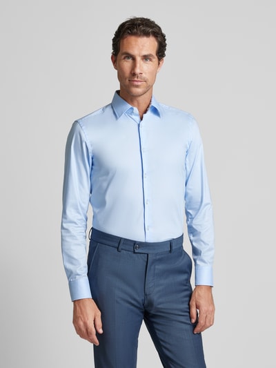 BOSS Slim Fit Business-Hemd mit Kentkragen Modell 'Hank' Bleu 4