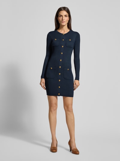 Lauren Ralph Lauren Strickkleid aus Viskose-Mix Modell 'CHAYNEN' Marine 1