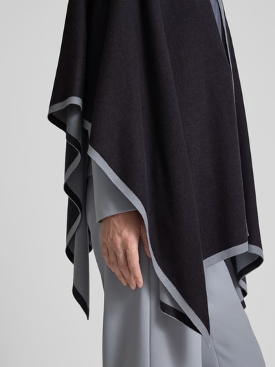 comma Poncho mit offener Vorderseite Dunkelblau 3