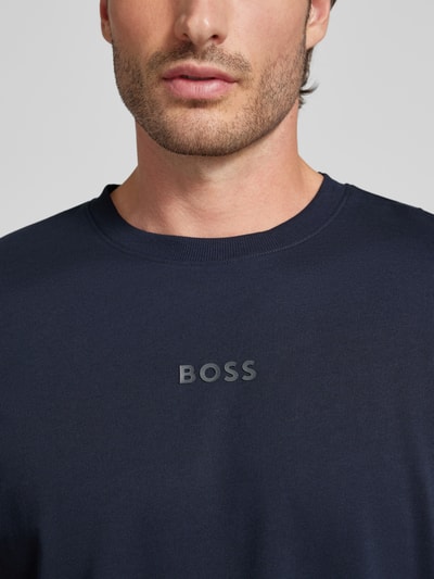 BOSS Green T-shirt met logoprint Donkerblauw - 3