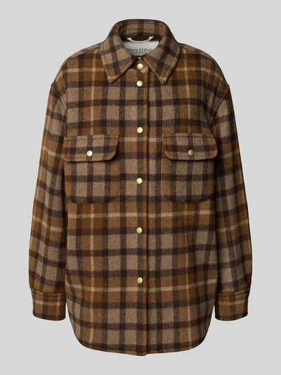 Marc O'Polo Relaxed fit jack van wolmix Middenbruin - 2