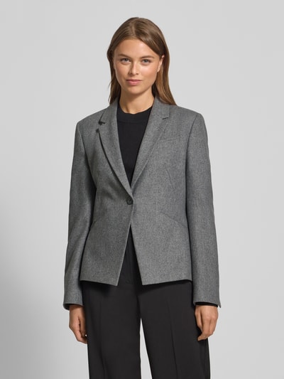 BOSS Slim fit blazer van een mix van wol en lyocell, model 'JIA9' Lichtgrijs gemêleerd - 4