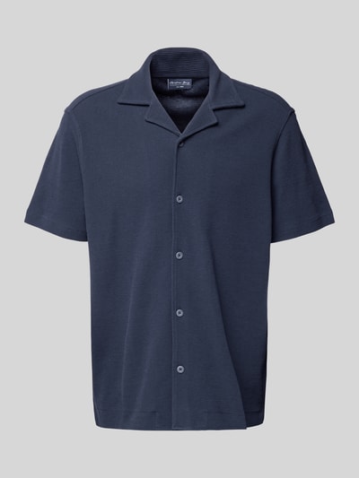 Christian Berg Men Regular Fit Freizeithemd mit Reverskragen Marine 2