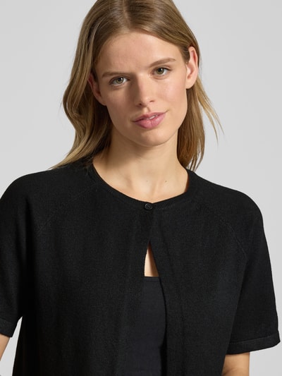 Pieces Regular Fit Cardigan mit 1-Knopf-Verschluss Modell 'BREE' Black 3