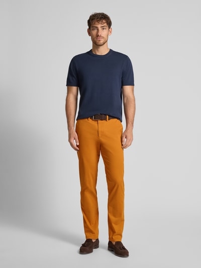 Christian Berg Men Regular fit chino met achterzakken Koper - 1