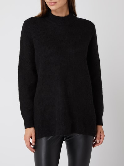 Selected Femme Pullover met alpaca, model 'Lulu' Zwart - 4