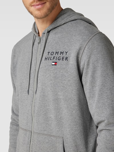 Tommy Hilfiger Bluza rozpinana z bocznymi wpuszczanymi kieszeniami Średnioszary melanż 3