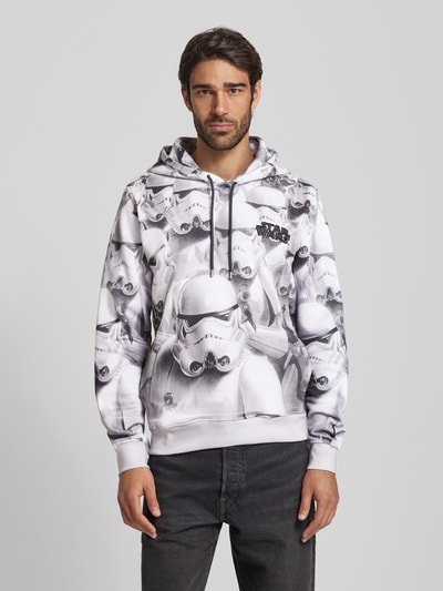 s.Oliver RED LABEL Regular Fit Hoodie mit Starwars®-Artwork Weiss 4