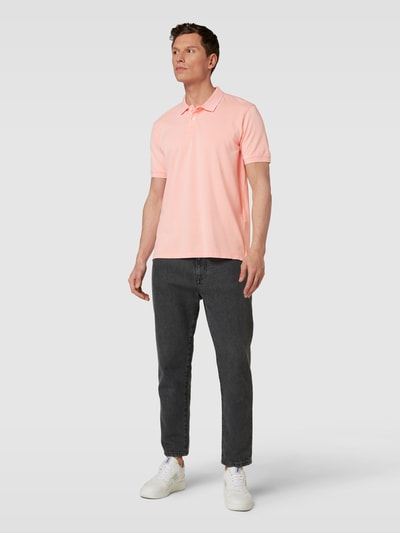 Esprit Poloshirt in unifarbenem Design Modell 'PIPO' Pink 1