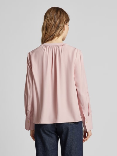 Tommy Hilfiger Regular Fit Blusenshirt aus Viskose mit Stehkragen Rosa 5