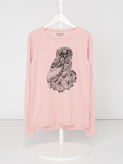 Review for Teens Longsleeve mit Eulen-Print Rose Melange 1