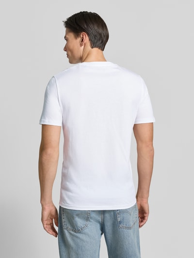 Marc O'Polo Regular Fit T-Shirt Set aus reiner Baumwolle im 2er-Pack Marine 5