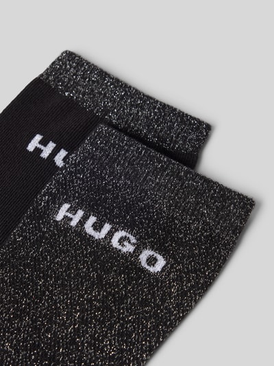HUGO Socken aus Baumwoll-Mix im 2er-Pack Modell 'SHINY' Black 2