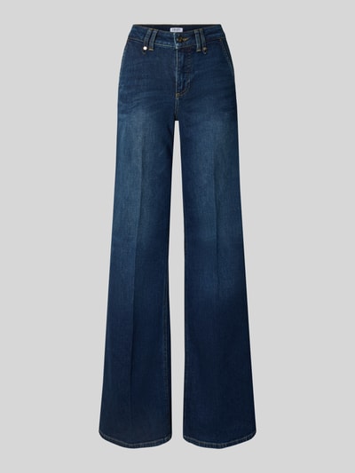 Liu Jo White Wide leg jeans in used-look met steekzakken Donkerblauw - 2