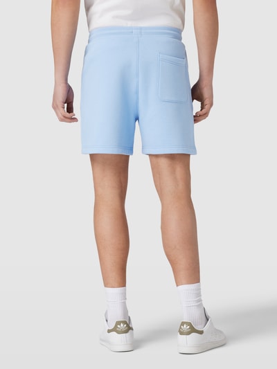 Tommy Jeans Regular fit sweatshorts met logostitching, model 'BEACH' Lichtblauw - 5