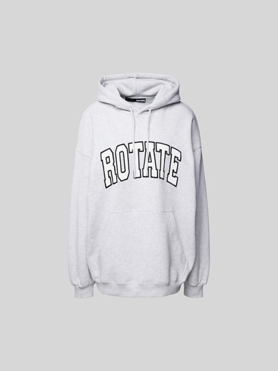 ROTATE Oversized Hoodie mit Kapuze Hellgrau 2