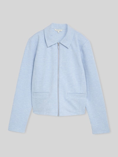 Tom Tailor Regular Fit Kurzblazer aus Baumwoll-Mix  Hellblau 2