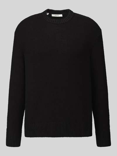 Selected Pullover mit Strukturstrick Black 2