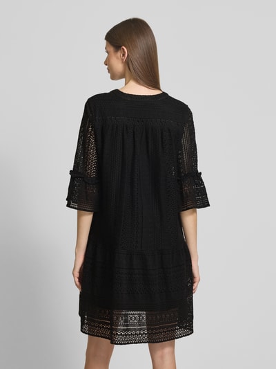 Vero Moda Regular Fit Spitzenkleid aus Baumwoll-Mix Modell 'HONEY' Black 5