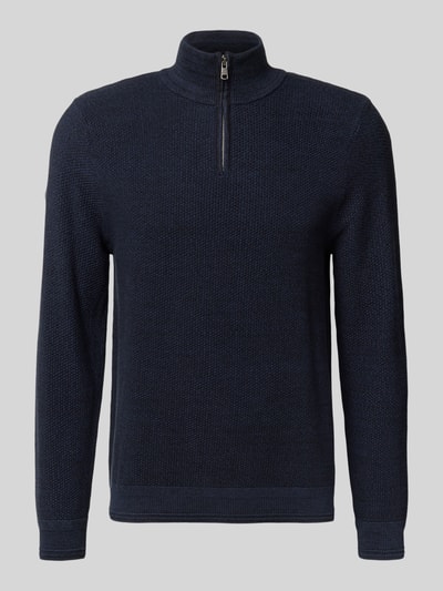 Superdry Bluza z kołnierzem ze stójką Ciemnoniebieski 2