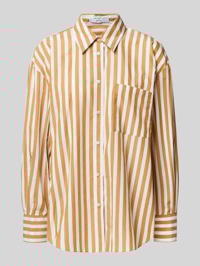 Mango Regular Fit Hemdbluse mit Brusttasche Modell 'JAGUAR' Beige 2